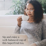 Blueberry Green Superfruit Tea, 50 Tea Bag Tin, Gluten Sugar Free