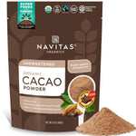 navitas organics cacao powder, 1:1 substitute, regenerative organic certified, 24oz, 113 servings