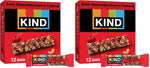 KIND Dark Chocolate Nuts & Sea Salt Bars, Gluten Free, Low Sugar, High Fiber, 12 Count