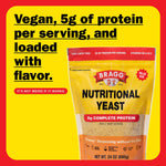 Bragg Premium Nutritional Yeast Seasoning - 24oz Original - Vegan, Gluten-Free Parmesan Cheese Substitute with Protein & Vitamins