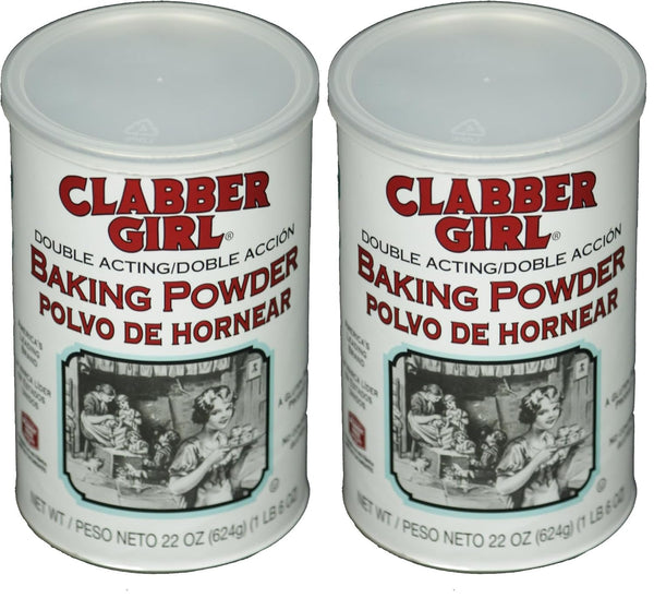 Clabber Girl Double Acting Baking Powder, Gluten-Free, Vegan, 8.1 Oz Can
