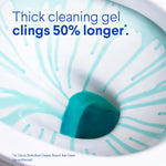 Clorox Toilet Bowl Cleaner Clinging Bleach Gel with Ocean Mist Scent - 6 inches x 6 inches - 1 pound - Bleach Gel