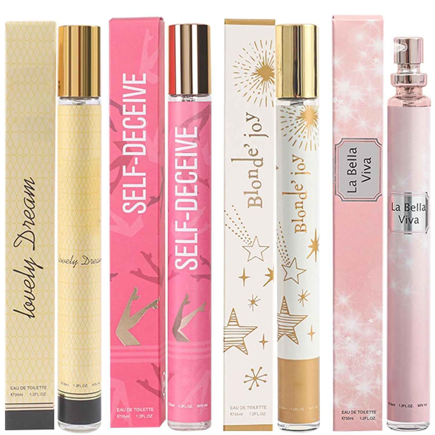 4 Pack Perfumes for Women (4x35ml),Valentines Day Gifts for Her, Gifts for Women,Teenage Girls,Travel Size Perfume,Natural Fruity Floral Fragrances Eau de Toilette Long Lasting Perfume Body Spray