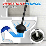2-in-1 toilet plunger and brush set with extended handle for easy bathroom cleaning and maintenance