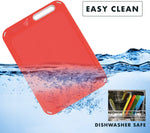 Color-coded cutting boards set of 4 with holder, BPA-free, dishwasher safe