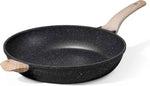 CAROTE Nonstick Frying Pan Skillet,Non Stick Granite Fry Pan Egg Pan Omelet Pans, Stone Cookware Chef's Pan, PFOA Free,Induction Compatible(Classic Granite, 8-Inch)