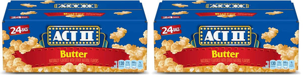 Act II Butter Microwave Popcorn, 2.75 oz. Bags in a Pack of 24