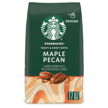 Starbucks Maple Pecan flavored ground coffee, 17 oz, hot or iced coffee brewing