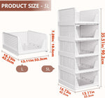 5 pack closet organizers storage box for wardrobe cupboard kitchen bathroom office