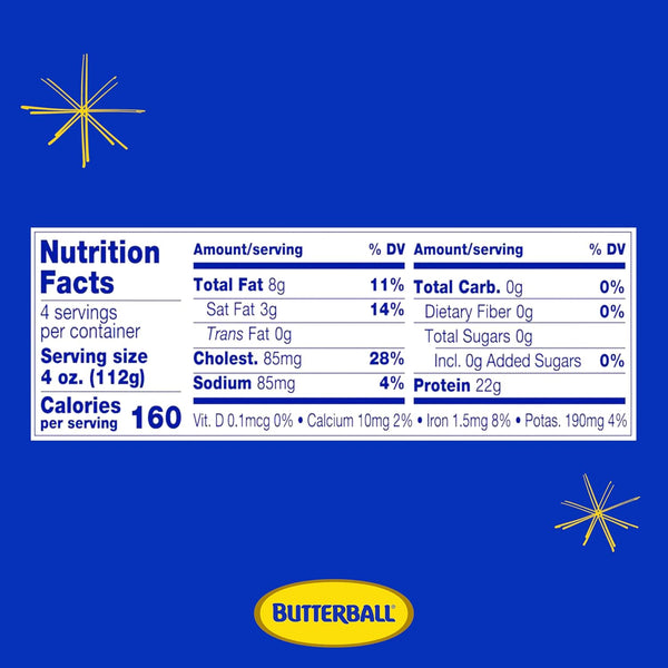 Butterball, Fresh All Natural 93%/7% Lean Ground Turkey, 1 lb