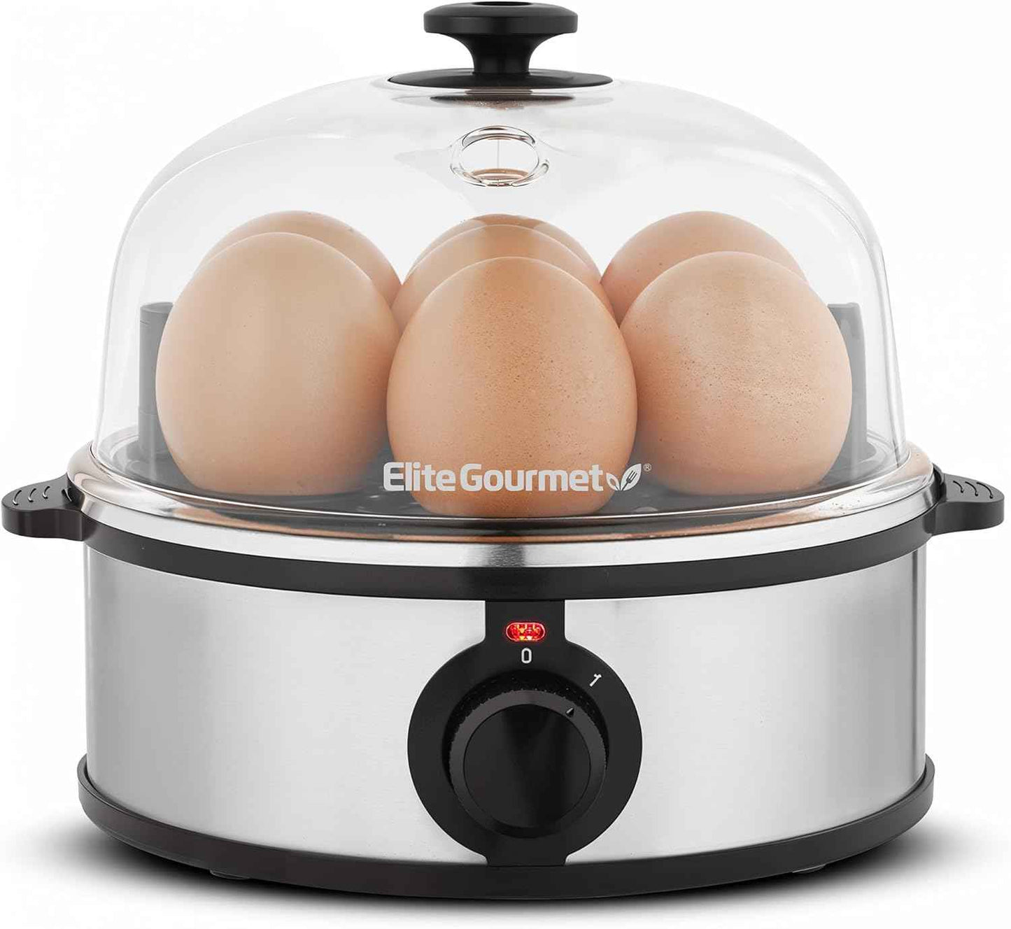 Elite Gourmet EGC115M Easy Egg Cooker Electric 7-Egg Capacity, Soft, Medium, Hard-Boiled Egg Cooker with Auto Shut-Off, Measuring Cup Included, BPA Free, Retro Mint