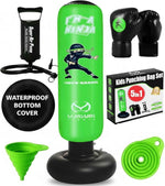 Marwan Sports 5-in-1 Inflatable Punching Bag for Kids - 63" Karate Toy Set with Boxing Gloves
