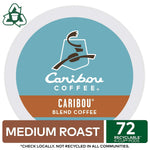 Caribou Coffee Caribou Blend Keurig Single-Serve K-Cup Pods, 72 Count, Medium Roast Coffee