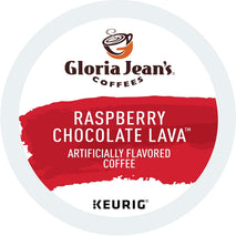 Gloria Jean's Coffees Raspberry Chocolate Lava Single-Serve Keurig K-Cup Pods Flavored Medium Roast Coffee 24 Count