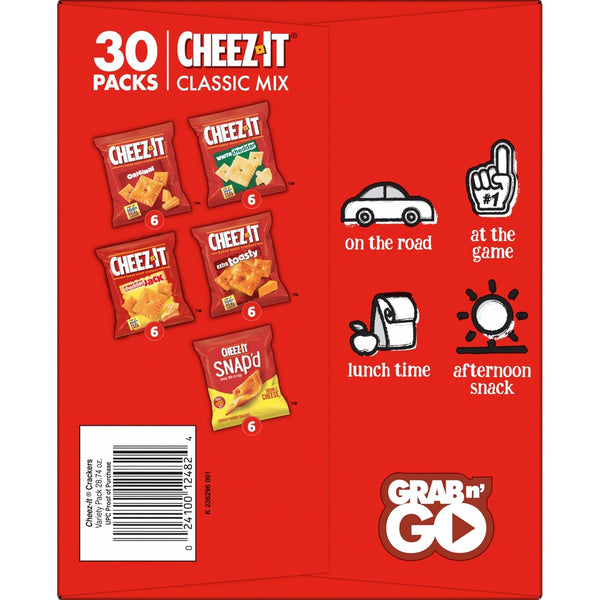 Cheez-It Cheese Crackers Variety Pack 30 Packs 28.74oz Box