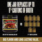 Better Than Bouillon Premium Roasted Beef Broth Base, Makes 38 Cups, 8 oz, Richer Flavor