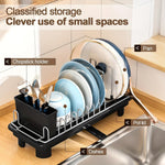 Compact Dish Drying Rack for Countertops, Small-Sized for Dorms and RVs