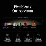 100 Aluminum Espresso Pods Compatible with Nespresso Original Line Made in Italy Variety Pack