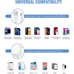 iPhone Charger,2Pack 6FT USB Wall Charger Fast Charging USB Cable Charging Cube Travel Plug Block with 6Foot Fast Cuble Lightning Cable Cord for iPhone 14 13 12 11 Pro Max XS XR X 8 7 SE2022 iPad