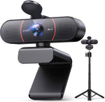 emeet c960 1080p webcam with 2 mics, 90° fov, usb type-a & a-to-c adapter, plug&play computer camera