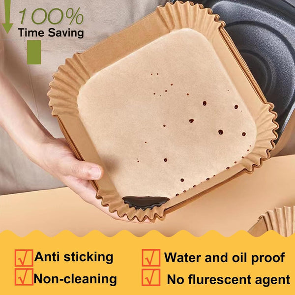 Air Fryer Liners Disposable 4QT/5QT for Chefman Air Fryer, 7.5 Inch 150Pcs Parchment Paper Liners for Chefman 4QT Compact Airfryer & TurboX 4-in-1 Air Fryer 5-Quart