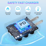 3-Pack 25W Type C Super Fast Charging Block with USB C Charger Cable