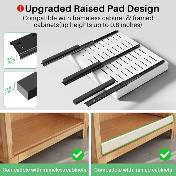 Kitstorack Pull out Cabinet Organizer for Kitchen Base Cabinet Organization