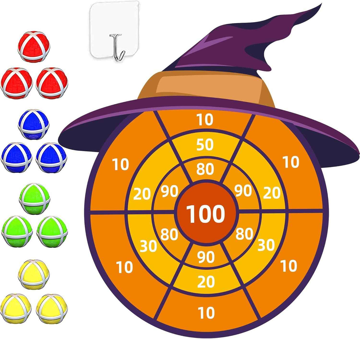 30” Christmas Games Toys Gifts for Kids, Large Santa Claus Dart Board Game, Christmas Party Supplies Indoor Outdoor Decor, Xmas Birthday Gifts for Boys Girls, Kids Party Favors Stocking Stuffers