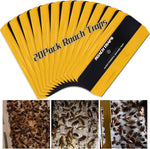 20-pack child & pet safe cockroach traps with strong adhesive, yellow color and 6-month lifespan