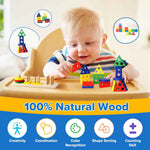 montessori toys for babies 6-12 months, 6-in-1 baby toys, stacking blocks, sensory learning gift