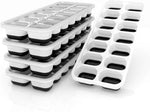 Ice Cube Trays for Freezer - 3 Pack 42 Cubes, Easy to Release Silicone Ice Trays with Spill-Resistant Lids, Reusable Ice Tray,Stackable and BPA-Free, Perfect for Cocktails, Drinks,and Ice Coffee