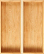Bamboo Wood Drawer Organizer Set for Kitchen Bathroom Office