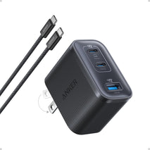 Anker Nano USB C Charger, Ultra-Fast 70W Output 3-Port Fast Charger USB C, Type C Charger Fast Charging, Compact and Stylish, for iPhone 17/16 Series, MacBook, iPad and More(Black, Cable Included)