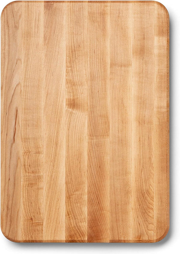 John Boos 18x12 Maple Wooden Cutting Board with Finger Grips Made in USA