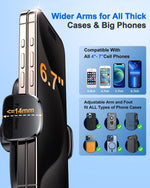 Universal Car Phone Holder with 360° Suction Cup and Adjustable Angle