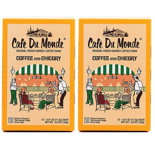 Cafe Du Monde Coffee and Chicory Single-Serve Cup Pods for Keurig Brewers, 12 Count