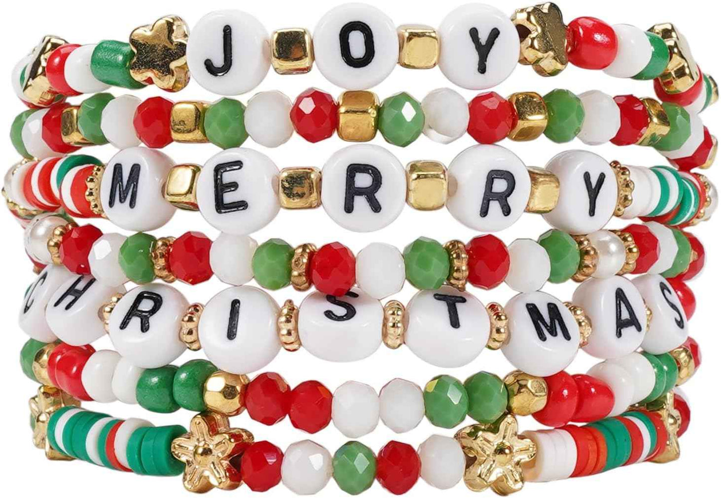 Twinfree Bohemian Bracelets for Women Stretch Multilayer Colorful Beads Bracelet with Charm Jewelry