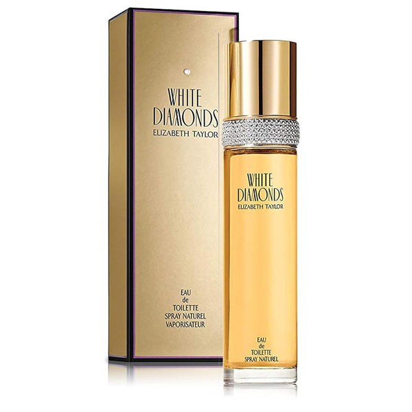 elizabeth taylor white diamonds women's eau de toilette fragrance, 3.3 fl oz long-lasting floral edp spray