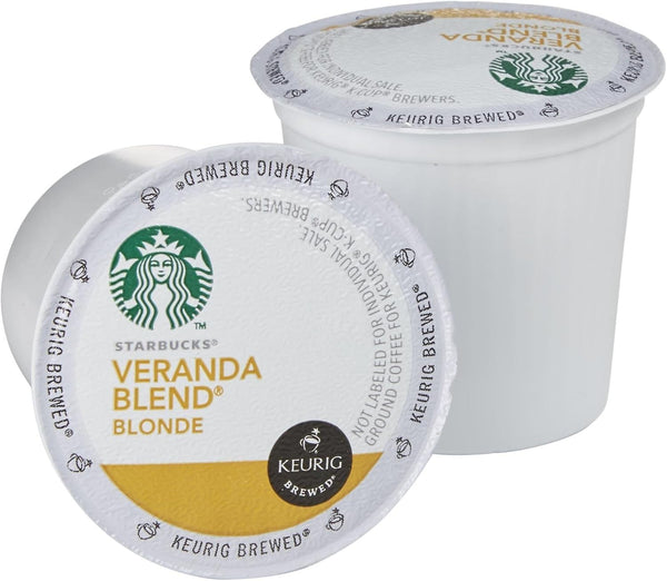 Starbucks K-Cup Coffee Pods, 96 Keurig Pods, Veranda Blend, Blonde Roast