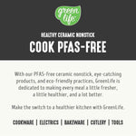 GreenLife 8 Piece Ceramic Nonstick Cookware Set, Induction Suitable Non Toxic PFAS-Free Pots & Pans, Dishwasher Safe, Cooking Set, Stock Pot, Saucepans & Frying Pans, Kitchen Cooking, Graphite