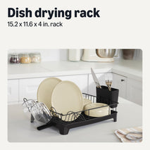 Amazon Basics Stainless Steel Dish Drying Rack for Kitchen Counters