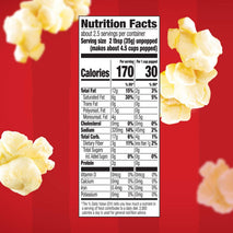 Orville Redenbacher’s Microwave Popcorn, 3g Fiber, 36-Count, 3.29 oz. Butter Flavor
