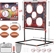 VROGTIK Football Toss Game for Kids Ages 3-8 - Outdoor Toy for Backyard, Beach & Camping for Toddlers & Family Party Fun