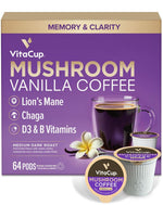 VitaCup Organic Keto Coffee Pods, Single Serve Compatible with Keurig K-Cup Brewers, 16 Count