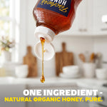 Fischer's 100% Pure Raw Unfiltered Honey - USA Made All-Natural Sweetener with Rich Flavor Profile and 40 oz Squeeze Bottle