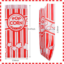 500 Pieces Paper Popcorn Bags for Machine Maker Cart Supplies
