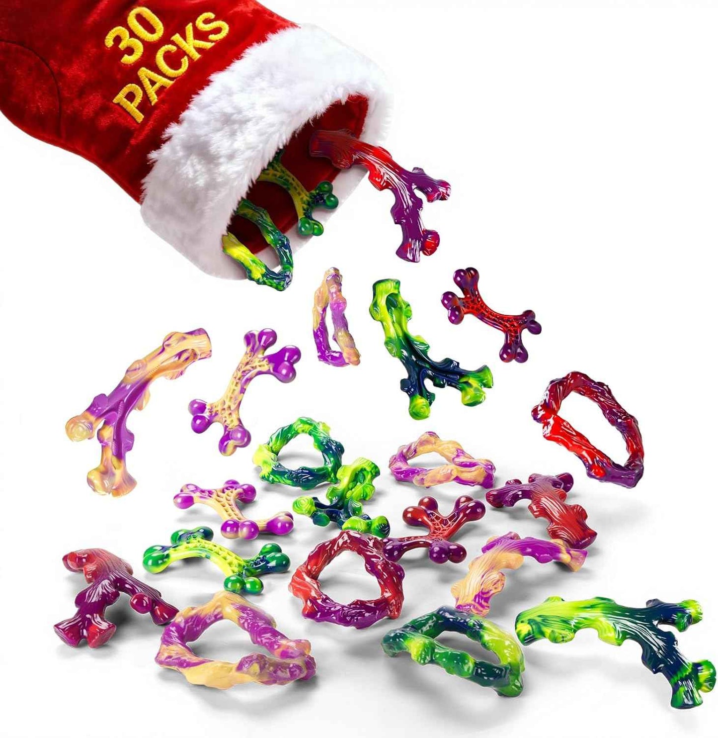 Tough Dog Toys for Aggressive Chewers 3 Pack, Indestructible Dog Toy for Large Dogs, Bacon Flavored, Keeps Dogs Busy