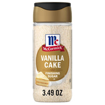 McCormick Finishing Sugar Vanilla Cake 3.49 oz Warm Vanilla Buttery Cake Flavors No Artificial Colors