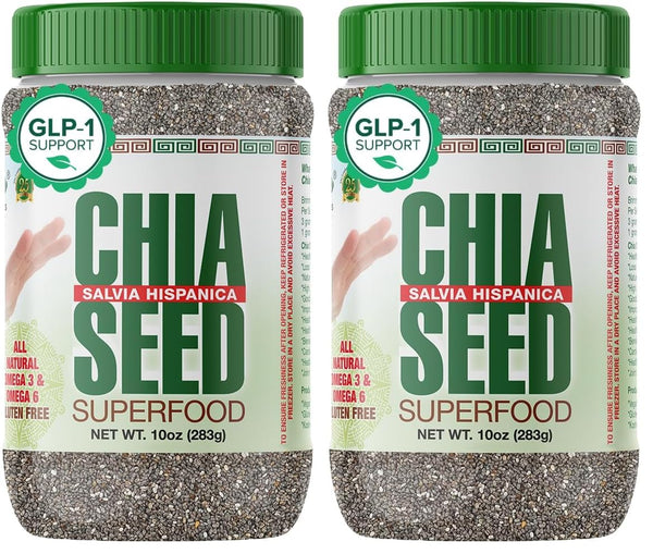 Sanar Naturals Raw Black Chia Seeds | High Fiber Superfood for Smoothies & Baking, Gluten Free, Vegan, 10 oz