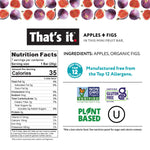That's it. Mini Fruit Bars Variety 35 Pack No Sugar Plant-Based Vegan Gluten Free